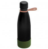 Термобутылка герметичная вакуумная Olivia To Go, чёрный/мокко/хаки