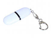USB 3.0- флешка промо на 128 Гб каплевидной формы (белый)
