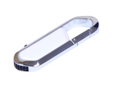 USB 2.0- флешка на 8 Гб в виде карабина (белый, серебристый)