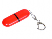 USB 2.0- флешка промо на 32 Гб каплевидной формы (красный)