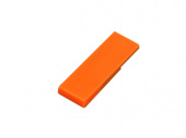 USB 2.0- флешка промо на 16 Гб в виде скрепки (оранжевый)