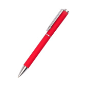 Ручка металлическая Titan софт-тач, красный