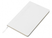 Блокнот А5 Magnet soft-touch с магнитным держателем для ручки (белый)