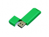 USB-флешка на 64 Гб с оригинальным двухцветным корпусом (зеленый, белый)