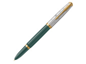 Ручка перьевая Parker 51 Premium Forest Green GT (золотистый, зеленый, серебристый)