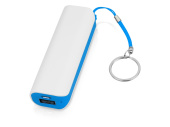 Портативное зарядное устройство Basis, 2000 mAh (белый, голубой)