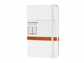 Записная книжка Moleskine Classic (в линейку) в твердой обложке, Pocket (9x14см), белый