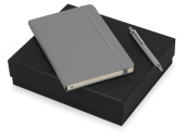 Подарочный набор Moleskine Hemingway с блокнотом А5 и ручкой (серый, серый)