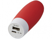 Внешний аккумулятор-антистресс, 2200 mAh (красный)