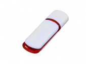 USB 3.0- флешка на 128 Гб с цветными вставками (красный, белый)