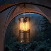 Туристический фонарь с эффектом пламени Beacon (темно-серый)