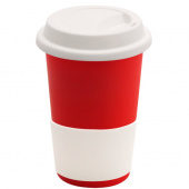 Кружка Magic To Go, красный/белый Кружка Magic To Go, красный/белый