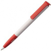 Ручка шариковая Senator Super Soft, белая с красным