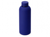 Вакуумная термобутылка с медной изоляцией Cask, soft-touch, тубус, 500 мл (синий)