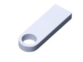 USB 3.0-флешка на 128 Гб с мини чипом и круглым отверстием (белый)