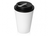 Пластиковый стакан с двойными стенками Take away (белый, черный)