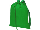 Рюкзак Lerу с парусиновыми лямками (зеленый)