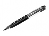 USB 2.0- флешка на 16 Гб в виде ручки с мини чипом (черный, серебристый)