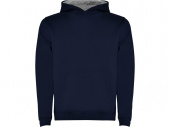 Толстовка с капюшоном Urban детская (navy, серый меланж)