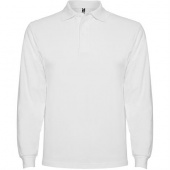 Футболка поло ESTRELLA L/S мужская, БЕЛЫЙ 2XL