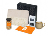 Подарочный набор Re:y. Haven  с пледом, кружкой и чаем (бежевый)