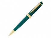 Ручка пластиковая шариковая Bailey Light Polished Green Resin and Gold Tone (зеленый)