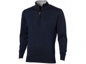 Пуловер Set на молнии, мужской (серый, темно-синий)