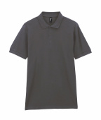 Футболка поло PREMIUM COTTON ADULT DOUBLE PIQUE, ГРАФИТОВЫЙ 3XL