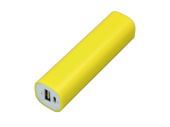 Внешний аккумулятор Digi прямоугольной формы, 2200 mAh (желтый)