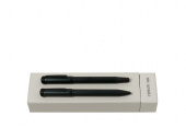 Подарочный набор: ручка-роллер, ручка шариковая (черный)