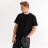 Футболка унисекс KRIS, 150 гр., черная, размер XS