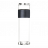 Бутылка стеклянная с двойными стенками Терсо, синяя