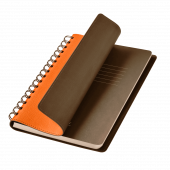 Ежедневник Vista недатированный, оранжевый/коричневый