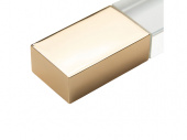 USB 2.0- флешка на 32 Гб кристалл классика (золотистый)