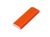 USB 3.0- флешка на 128 Гб с оригинальным двухцветным корпусом (оранжевый, белый)