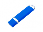 USB 2.0- флешка на 4 Гб Орландо, soft-touch (синий)