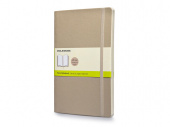Записная книжка А5  (Large) Classic Soft (нелинованный) (бежевый)