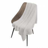 Плед Malta Soft вязаный, 160*90 см, серый