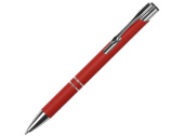 Ручка металлическая шариковая C1 soft-touch (красный)