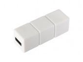 USB 2.0- флешка на 512 Мб Кубик Рубика (белый)