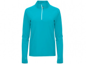 Толстовка с воротом на молнии Melbourne женская (бирюзовый)
