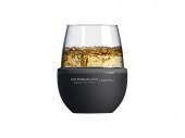 Тумблер для вина WINE KUZIE (черный)