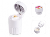 Таблетница с измельчителем Avicenna (белый)