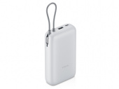 Внешний аккумулятор с встроенным кабелем Xiaomi Power Bank (Integrated Cable), 20000 мАч (светло-серый)
