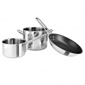 Набор из кастрюли, сковороды и сотейника Stainless Steel