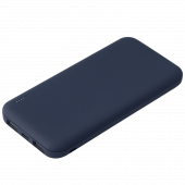 Внешний аккумулятор с подсветкой Luce 10000 mAh, синий