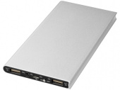 Внешний аккумулятор Plate, 8000 mAh (серебристый)