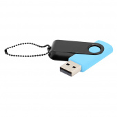 Флешка Designer To Go 2.0 USB 16Gb, голубой/черный Флешка Designer To Go 2.0 USB 16Gb, голубой/черный