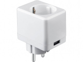 Умная розетка с USB портом IoT P09 (белый)