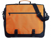 Конференц сумка для документов Anchorage (черный, оранжевый)